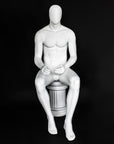 LUKE-50 [4'7"] Seated Abstract Male Mannequin