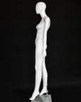 KAT-40 [6'] Classic White Finish Classy Abstract Egg Female Mannequin